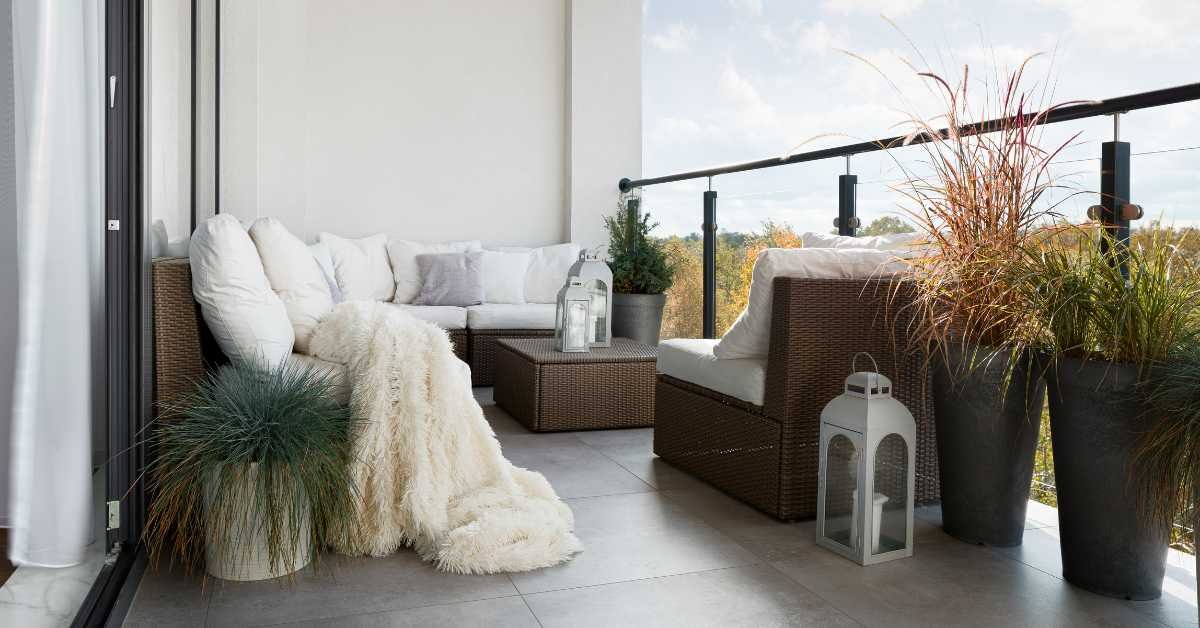 Warm Reading Corner Balcony