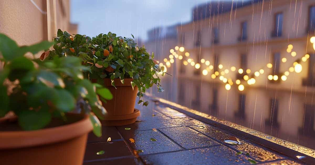 Ultra-Minimal Cozy balcony Setup