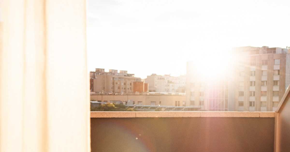 balcony sunlight morning afternoon evening